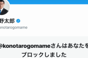 河野太郎、自民支持の保守系アカも次々にブロック！自分の支持者以外は即ブロック！