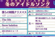 【=LOVE】女子大生が選んだ『冬のアイドルソング ランキング』で「僕クリ」「The 5th」がワンツー独占！！　≠MEも4位、6位と健闘❄