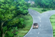 【画像】このアニメの道路がおかしいｗｗｗｗｗｗｗ