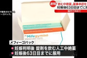 【中絶】厚労省部会、飲む中絶薬「メフィーゴパック」薬事承認を了承