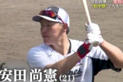 ロッテ安田、今季2度目の対外試合で3三振