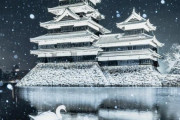 海外「美しい…アニメから飛び出してきたみたいな風景だ！」冬の夜の松本城が幻想的で美しい（海外の反応）
