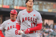 大谷翔平（29）.291 20本50打点 9盗 OPS.955　  防御率3.32 5勝2敗 奪三振率12.08 whip1.04