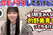 的野美青、自分のモノマネについて物申す..ｗ【文字起こし】櫻坂46