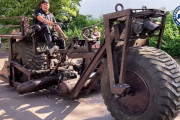 世界一巨大で重い自転車「クライネ・ヨハンナ」…重量2トン、全長5m、高さ2m、携帯充電用のエンジン発電機も搭載！