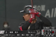 ロッテ藤原 打率.143 OPS.377