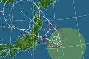 台風5号､変な進路で東北に直撃へ
