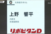 日ハム、ドラフト3位は京都国際高・上野響平！