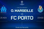 ◆UCL◆C組3節 マルセイユ×ポルト マルセイユまた敗戦１３連敗記録達成GL敗退決定…酒井フル出場、長友と中島終盤出場
