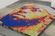 これは凄い！ルービックキューブで作ったレブロンの肖像画が話題