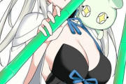 【FGO】コンとモルガン様イラスト！！　持ってるのは竹槍か！？