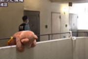 【動画】 西成で女性殺害事件、現場で発見された謎の「クマのぬいぐるみ」にネット騒然・・