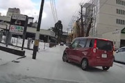 【動画】秋田でフェイント左折のルーミーに事故らされかけた車載。