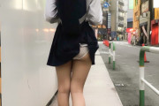 【画像】都会のJKさん、下校中にバッグにスカートが引っかかりパンツ丸見えでもお構いなし