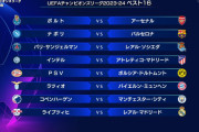 ◆UCL◆R16組み合わせ決定！久保所属ソシエダはPSGと、冨安所属アーセナルはポルト…インテル×アトレチコなど