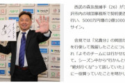 【去年の記事】西武・森友哉が「兄貴分」岡田の残留に笑顔　5000万円増の2億1000万円でサイン