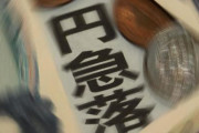 【家計負担】止まらない円安、一時「143円」台に