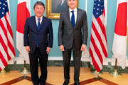【朝日新聞】ブリンケン米国務長官、茂木幹事長と会談　日韓改善に「本当によかった」
