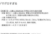 【画像】1人暮らしの女の子に月2人分×8セットの支援するよ、男は1ヶ月1回だけな！