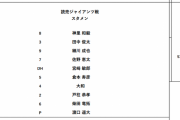ＤｅＮＡ、２８日ジャイアンツ戦のスタメン発表