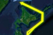ロシア機IL-20が1機、北方領土上空を領空侵犯し、太平洋側を宮城県沖まで南下