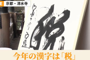 【速報】今年の漢字、「税」