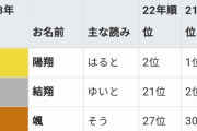 韓国人「2023年日本赤ちゃんの名前ランキングがこちらです‥（ﾌﾞﾙﾌﾞﾙ」→「１位がこの名前」　韓国の反応