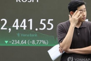【KOSPI】韓国株、急落　8.77％安　過去最大の下げ幅　4年ぶりサーキットブレーカー発動