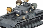 《ガルパン》プラッツ「IV号戦車F2型(D型改) あんこうチーム プチあんこうチーム付き特別版」予約開始！IV号戦車にピットロード社製フィギュアが付いたスペシャルキット