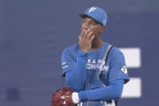 【vs.オリックス】日ハム万波、今日もポロリ…