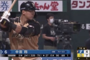 日ハム中田翔 .240 27本 90打点