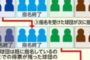 現役ドラフトの指名方式判明　12球団がリストから指名したい選手に投票　最多得票球団に1番目指名権