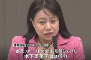 【SDGs東京】木下富美子都議　無免許事故で書類送検　無免許運転6件も立件