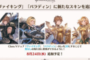 【グラブル】ヴァイキングとパラディンの兜が表示オフに！？新スキンとして８月24日に実装予定