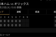釧路で開催されたハムvsオリ戦、13時試合開始で16時日没コールドｗｗｗｗｗ