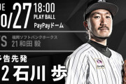 一軍試合実況　10月27日18:00～ ソフトバンク－ロッテ (先発 和田×石川)