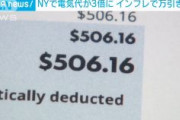 【米NY】電気代が前月の3倍に値上がり　スーパーで肉、アイスクリーム、洗剤などの盗難が多発