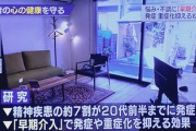 【警告】精神疾患の約７割が２０代前半までに発症