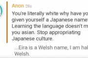 【悲報】アメリカのポリコレ、もうめちゃくちゃ「白人が日本人の名前を名乗るな」
