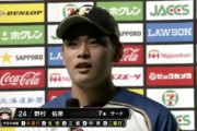 日ハム野村、プロ初HR＆サヨナラタイムリーで初のお立ち台