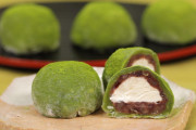 海外「レンジで作る簡単な大福」抹茶クリーム大福のほろ苦くておいしい作り方