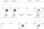 ロッテの9月の日程おかしいやろｗ
