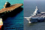 海外　中国の空母の「劇的ビフォーアフター」