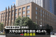 【文科省】大学進学率５３．７％　過去最高を更新