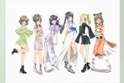 「青春ブタ野郎 描き下ろしイラスト 集合 チャイナドレスver. キャラファイングラフ」予約開始！絵画のように飾ってお楽しみください