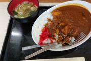 【画像】立ち食いそば屋でカツカレー注文した