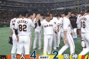 巨人、3カード連続勝ち越し決定で貯金15！ドラ1高橋6回零封5勝目