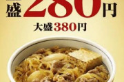【画像】10年前の牛丼屋さんの値段がこちらｗｗｗｗｗｗｗ