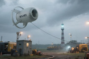 世界初、空に浮かぶ飛行船による風力発電！