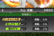 【プロスピA】大山に付与すべき特殊能力ｗｗｗｗｗｗ